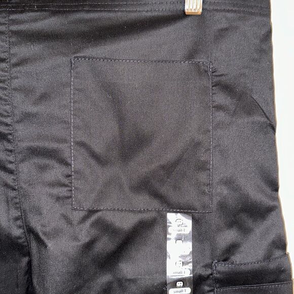 Wonder Wink S Tall Solid Black Gray Drawstring 3 Pocket Cargo Scrub Pants 38/33 - Picture 6 of 10
